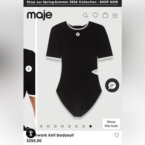 Maje Knit Bodysuit